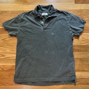 Gray Buck Mason Sueded Polo size L